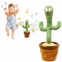 Spievajúci, tancujúci, hovoriaci plyšový kaktus
