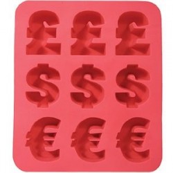 Forma na ľad Euro, Dolár a Libra