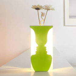 Svietiaca váza s LED svetlom, 20 cm