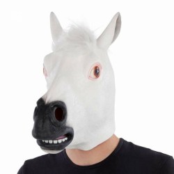 Maska hlava bieleho koňa