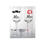 Poháre na víno Mr & Mrs 